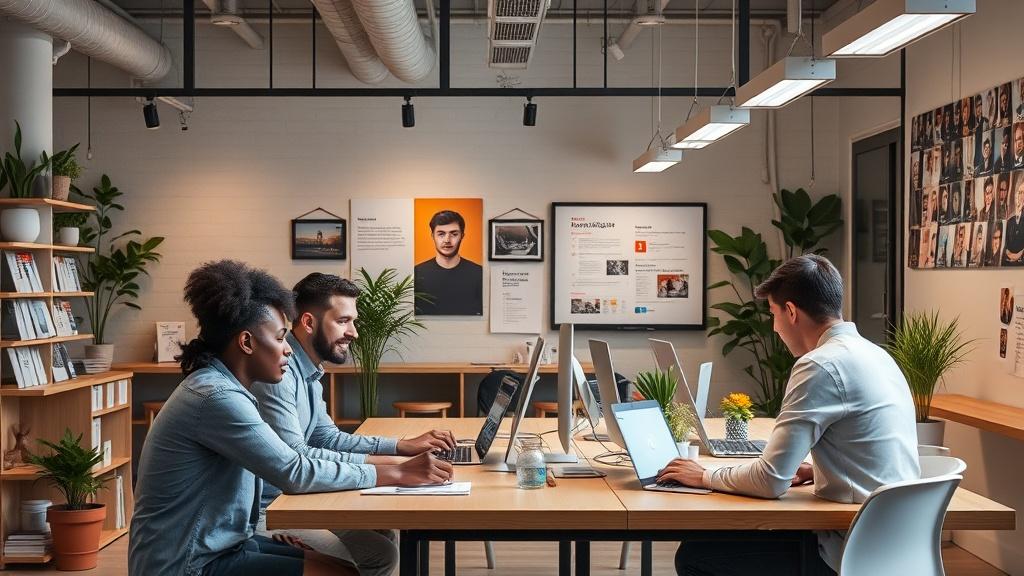 a photo of a functioning advertising agency a photo of a functioning advertising agencyфото